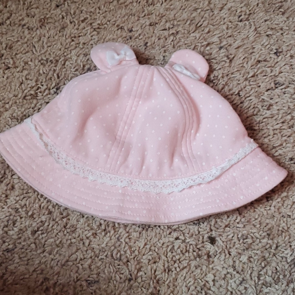 Pink baby hat